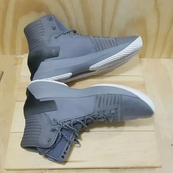 Under Armour Mens Team Drive 4  Gray Basketball Shoes Sneakers Sz 11 1/2