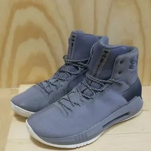 Under Armour Mens Team Drive 4  Gray Basketball Shoes Sneakers Sz 11 1/2