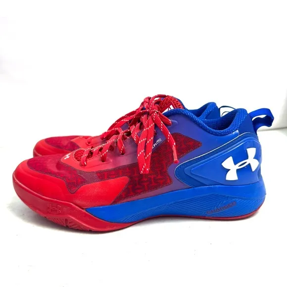 Under Armour Patriotic Red &amp; Blue Men's ClutchFit Sneakers Size 10