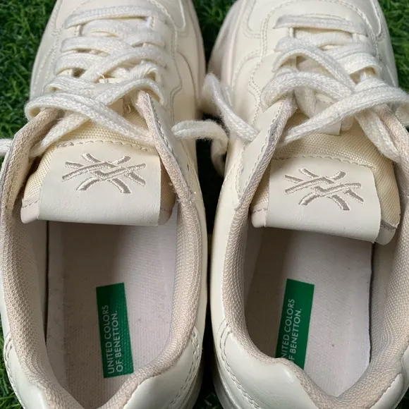 UNITED COLORS OF BENETTON ,Cream Sneakers