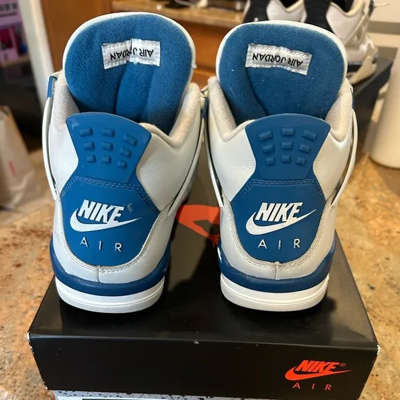 Used big kids Nike Air Jordan Sneakers in Blue and White