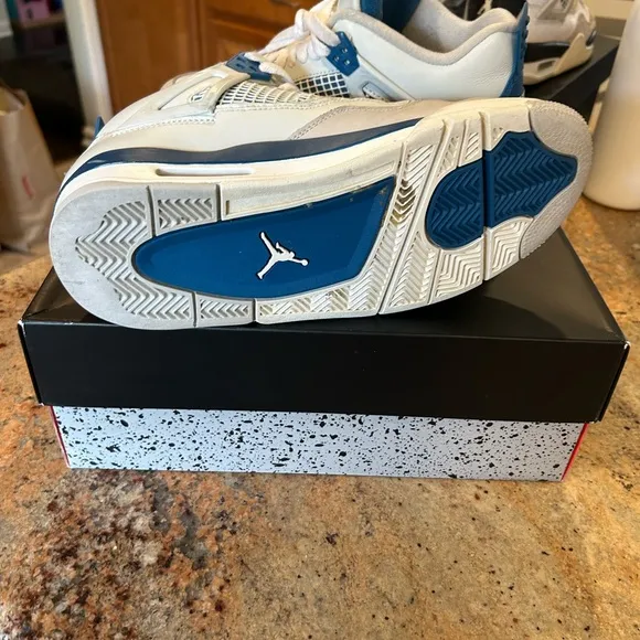Used big kids Nike Air Jordan Sneakers in Blue and White