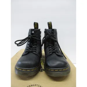 (Used) Dr. Martens 1460 J Black Smooth Boots - Size 9 Little Kid/Child