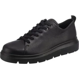 USED Ecco Women's Nouvelle Full Gain Leather Shoes ,Black-Size 8-8.5