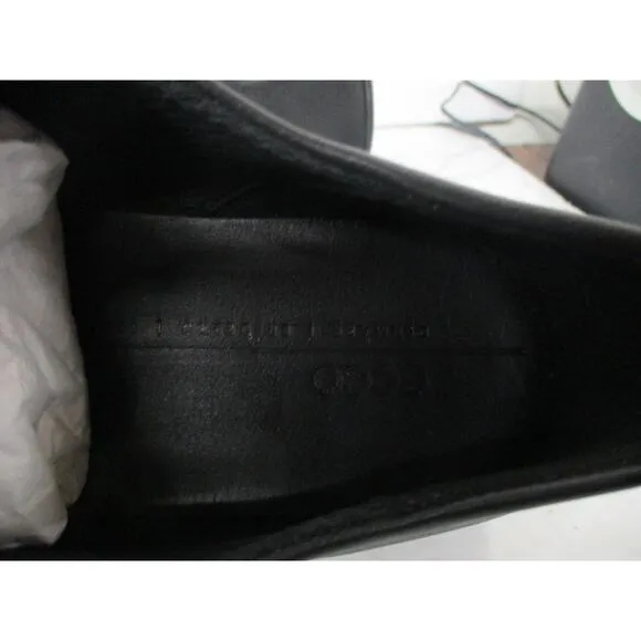 USED Ecco Women's Nouvelle Full Gain Leather Shoes ,Black-Size 8-8.5