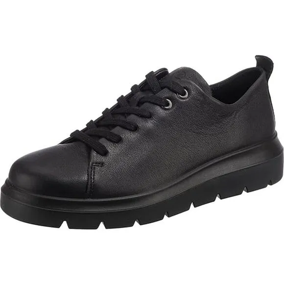 USED Ecco Women's Nouvelle Full Gain Leather Shoes ,Black-Size 8-8.5