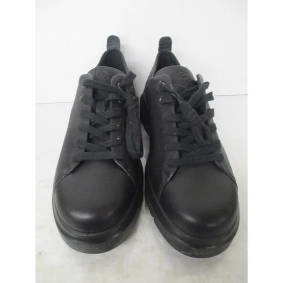 USED Ecco Women's Nouvelle Full Gain Leather Shoes ,Black-Size 8-8.5