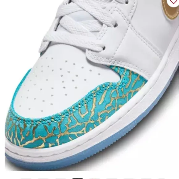 Used Jordan 1 Mid SS &quot;Sneaker School&quot; Grade School Kids' Shoes, size 4.5Y