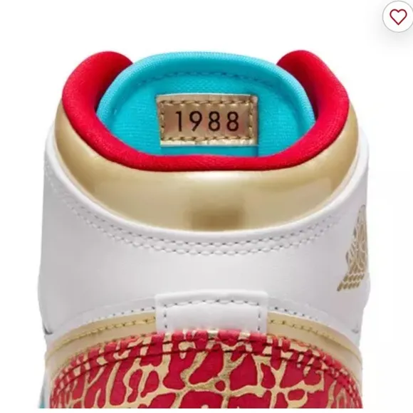 Used Jordan 1 Mid SS &quot;Sneaker School&quot; Grade School Kids' Shoes, size 4.5Y