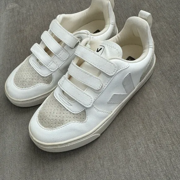 V-10 Velcro CWL Sneakers - White Natural - The Vegan Sneakers!