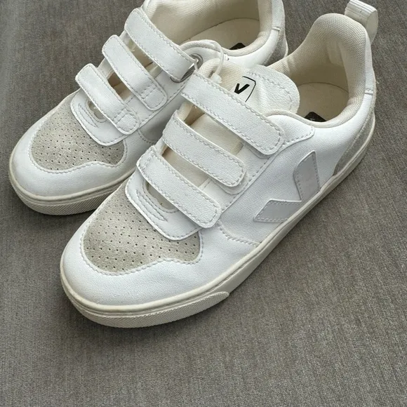 V-10 Velcro CWL Sneakers - White Natural - The Vegan Sneakers!