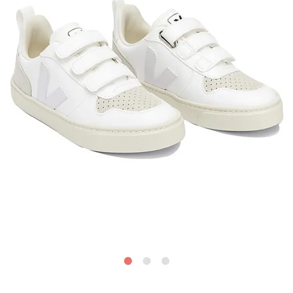 V-10 Velcro CWL Sneakers - White Natural - The Vegan Sneakers!