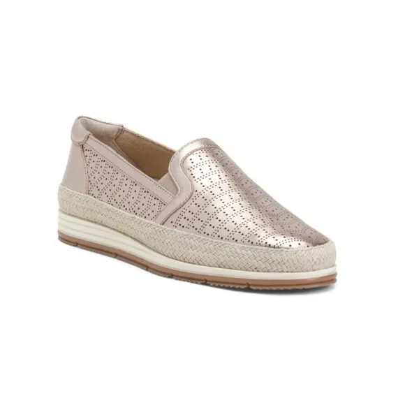 VANELI Shell Leather Quasar Slip On Sneakers