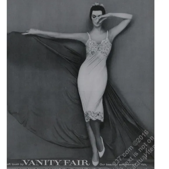 Vanity Fair Strappy Vintage Jersey Empire Lingerie Slip Dress 34C Tan Rare USA