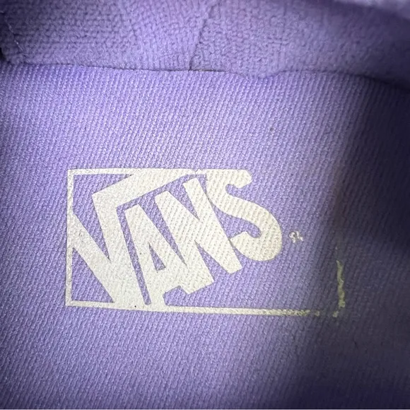 Vans AUTHENTIC Mens Womens Grey Purple Low Top Skateboard Shoes Sz 8 like new