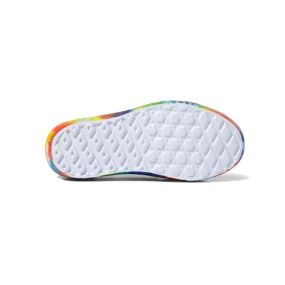 Vans Big Kids Unisex Trek Tie Dye Rainbow Slip On Sneakers Size 1,3 NWT