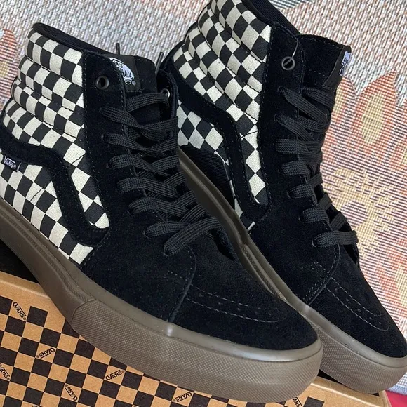 Vans Bmx Sk8-HiCheckerboard Black/Dark Grey VN0005V039LMen’s sneakers