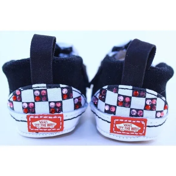Vans Checkerboard Classic Slip-On Crystal Sneakers