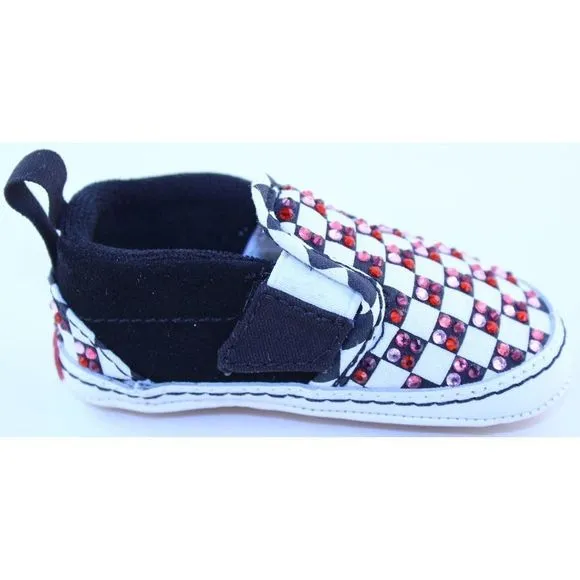 Vans Checkerboard Classic Slip-On Crystal Sneakers