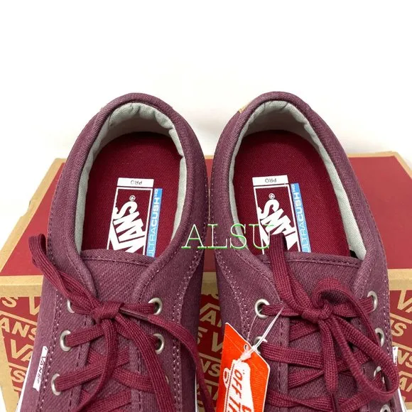 VANS Chukka Low Top Canvas Red Wine Casual Women’s Size 9 Sneakers VN000ZUMGPK