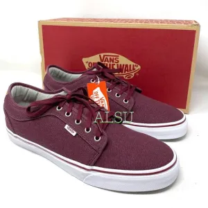 VANS Chukka Low Top Canvas Red Wine Casual Women’s Size 9 Sneakers VN000ZUMGPK