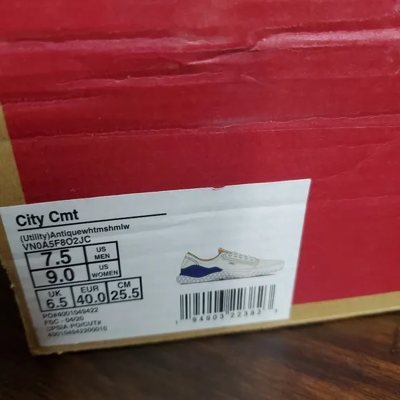 Vans City Cmt Utility Utility Women Size 9, Men Size 7.5