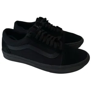 Vans Classic 721356 TRIPLE BLACK Casual Shoes Sneakers Men Size 7.5 Women 9