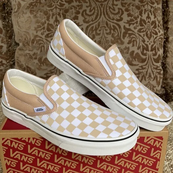 Vans Classic Slip On Checkerboard Frappe/Trwht Men
