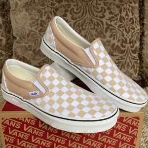 Vans Classic Slip On Checkerboard Frappe/Trwht Men