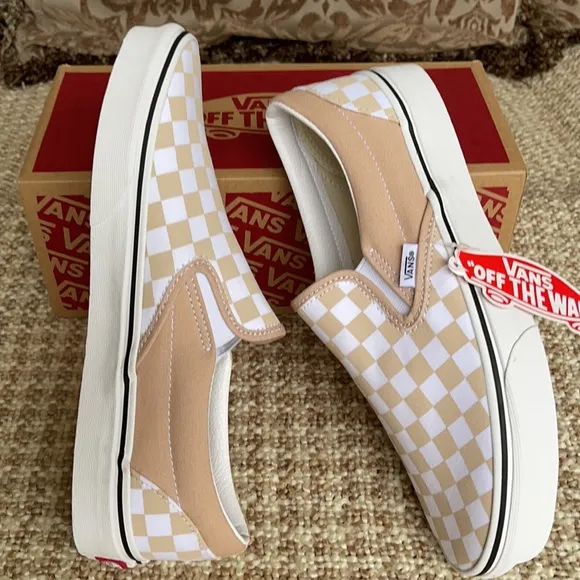 Vans Classic Slip On Checkerboard Frappe/Trwht Men