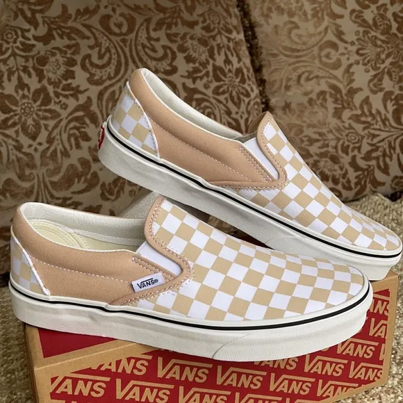 Vans Classic Slip On Checkerboard Frappe/Trwht Men