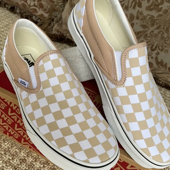 Vans Classic Slip On Checkerboard Frappe/Trwht Men