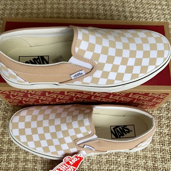 Vans Classic Slip On Checkerboard Frappe/Trwht Men