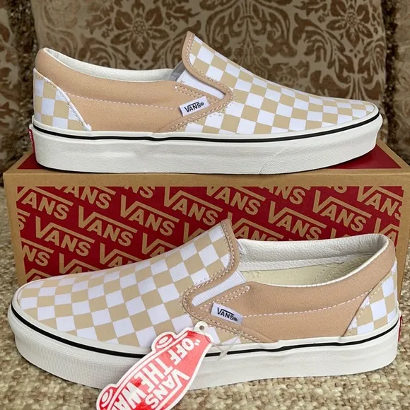 Vans Classic Slip On Checkerboard Frappe/Trwht Men