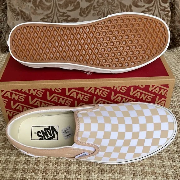 Vans Classic Slip On Checkerboard Frappe/Trwht Men