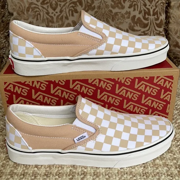 Vans Classic Slip On Checkerboard Frappe/Trwht Men