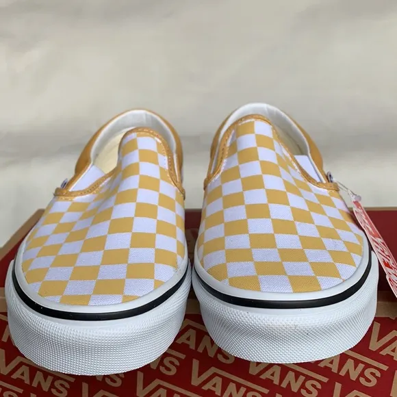 VANS CLASSIC SLIP ON CHECKERBOARD OCHRE/Trwht Men’