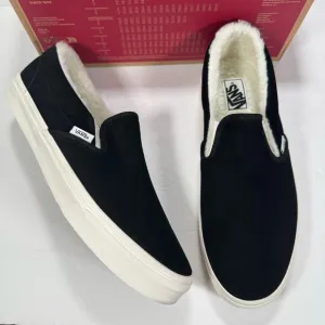 Vans Classic Slip-On Cozy Hug Black Sneakers Men’s Size 11.5