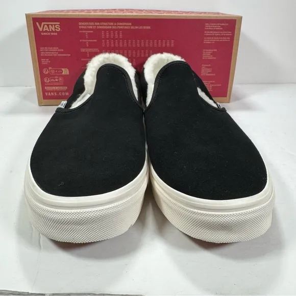 Vans Classic Slip-On Cozy Hug Black Sneakers Men’s Size 11.5
