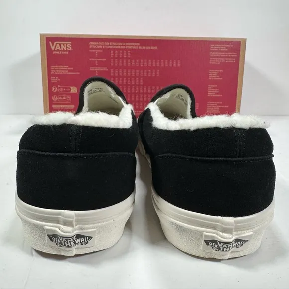 Vans Classic Slip-On Cozy Hug Black Sneakers Men’s Size 11.5