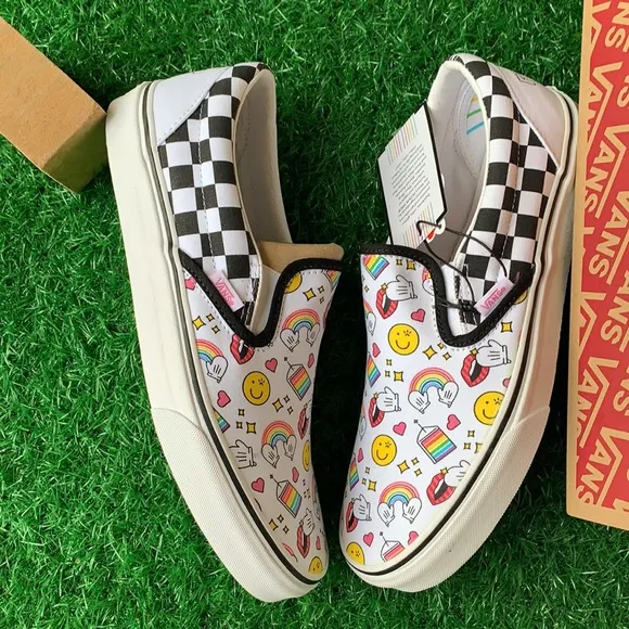 VANS CLASSIC SLIP ON FLOUR SHOP Iconschckrbrd men’