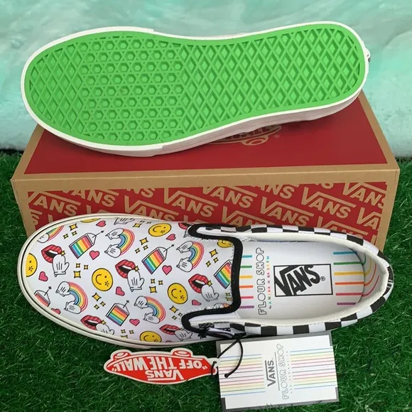 VANS CLASSIC SLIP ON FLOUR SHOP Iconschckrbrd men’