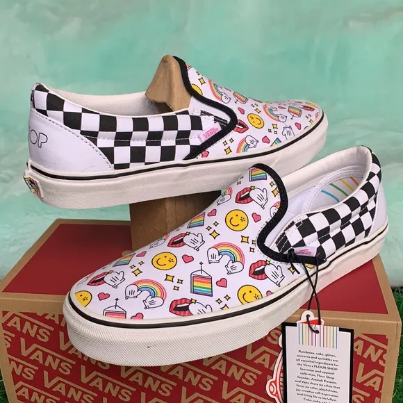 VANS CLASSIC SLIP ON FLOUR SHOP Iconschckrbrd men’