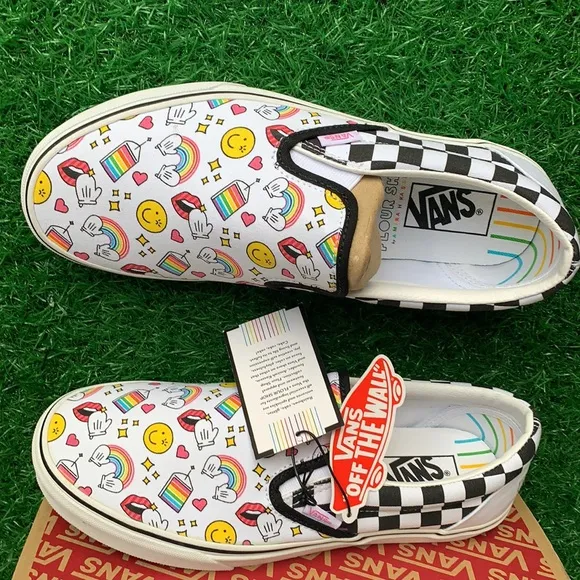 VANS CLASSIC SLIP ON FLOUR SHOP Iconschckrbrd men’