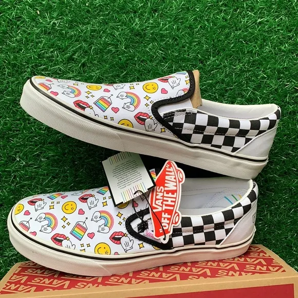 VANS CLASSIC SLIP ON FLOUR SHOP Iconschckrbrd men’