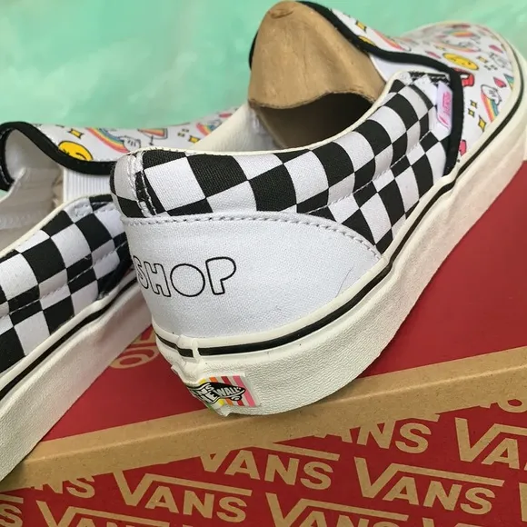 VANS CLASSIC SLIP ON FLOUR SHOP Iconschckrbrd men’