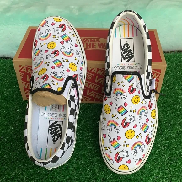 VANS CLASSIC SLIP ON FLOUR SHOP Iconschckrbrd men’