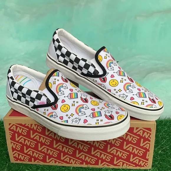 VANS CLASSIC SLIP ON FLOUR SHOP Iconschckrbrd men’
