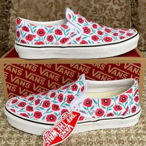 Vans Classic Slip-On Flowers/True White WMNS