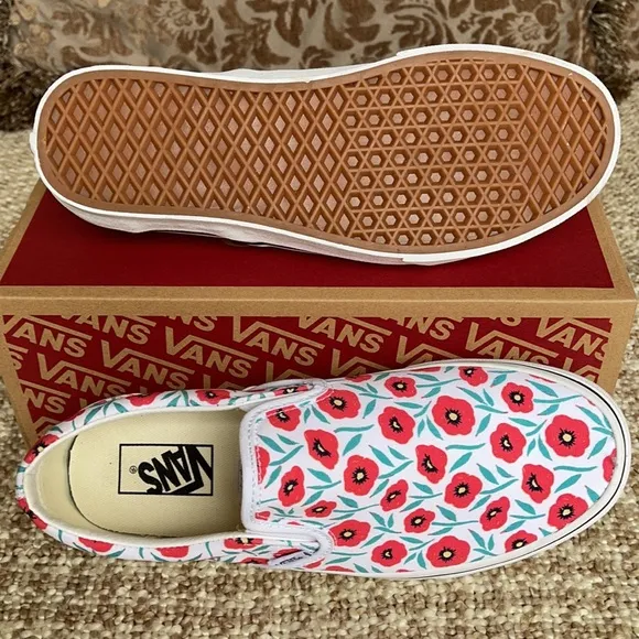 Vans Classic Slip-On Flowers/True White WMNS